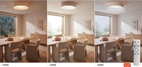Brilagi - Lampă LED reglabilă VELVET SM. 24W/230V 3000-6000K Ø 45 cm crem WT + telecomandă
