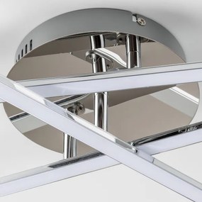 Plafonieră LED 3 x 3W, 230V, crom lucios