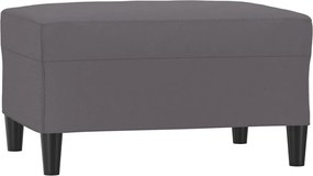 vidaXL Taburet, gri, 70x55x41 cm, piele ecologică