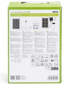 Corp de iluminat LED solar Aigostar LED/35W/12V 3000 mAh 6500K d. 16,8 cm