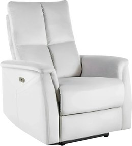 Fotoliu recliner NEPTUN M, gri deschis, stofa catifelata/metal, functi