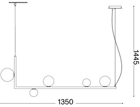 Lustră LED pe cablu Ideal Lux BIRDS 5xG9/3W/230V