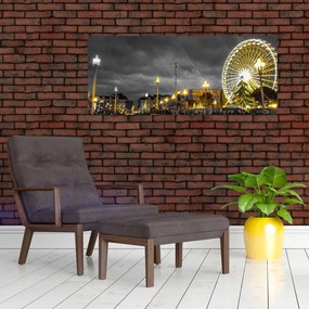 Tablou carusel în amurg (120x50 cm)