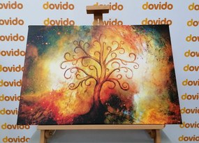 Tablou copac al vieții cu abstracție a galaxiei