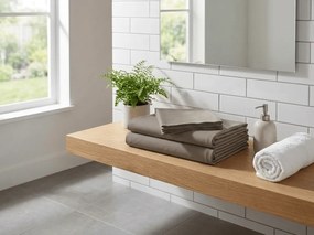 Cearsaf din bumbac STANDARD 140x240 cm, gri inchis