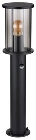 Stalp mic pentru exterior cu senzor de miscare design modern IP54 Gracey negru