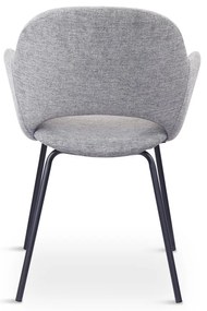 Set de scaune de sufragerie gri deschis 2 buc. tapițat Rowley – Unique Furniture