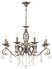 Candelabru elegant design clasic cu 8 brate Grace bronz MYRC247-PL-08-R
