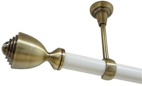 Galerie tavan fara inele PALACIO /25 - alb/aur antic (Alege marime: 320 cm)