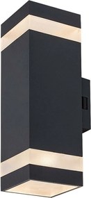 Aplica LED CCT perete exterior IP65 Urfa Line antracit