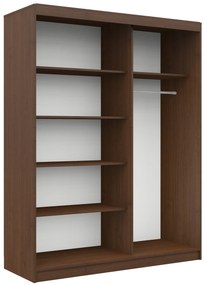 Dulap de haine Clotilde  (wenge + stejar sonoma) (cu oglindă). 1069415