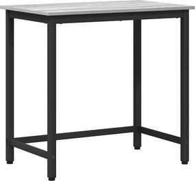 vidaXL masă Gri Sonoma 100 x 50 x 76,5 cm Lemn ingineresc și oțel