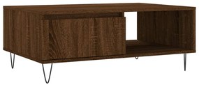vidaXL Masă de cafea, stejar maro, 90x60x35 cm, lemn compozit