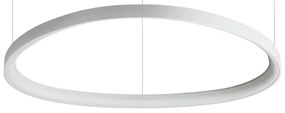 Lustra LED suspendata design circular GEMINI SP D081 BIANCO