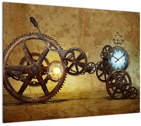 Tablou cu aparatele istorice ale ceasurilor (70x50 cm)