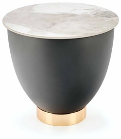 Masuta de cafea Cecilia S marmura alba/gri