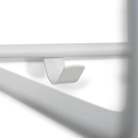 Cuier de perete alb cu raft din metal Rex – Spinder Design