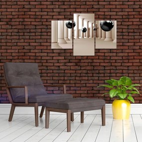 Tablou - Minge între stâlpi (90x60 cm)