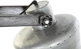Lustră suspendată din metal și lemn de mango, gri și maro închis, cu 2 spoturi, 28 x 104 x 25 cm, „Souvigny”