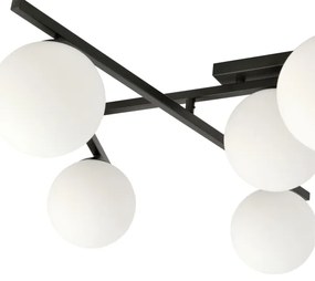 Plafonieră SMART 5xE14/10W/230V negru/alb