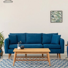 Canapea Fixa cu 3 locuri Eftal, 215 x 91 x 85 cm