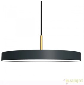 Lustra LED design scandinav diametru 43cm Asteria medium - anthracite grey/ auriu