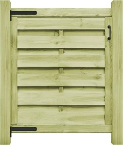 vidaXL Poartă de grădină, 100x100 cm, lemn de pin tratat verde