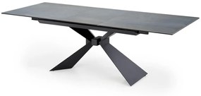 Masa extensibila Luciano marmura albastra/negru L180-230 cm