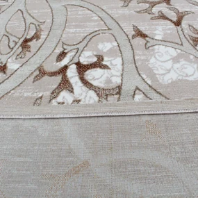 Covor modern bej maro MERO 200x300 covor pentru living sau dormitor