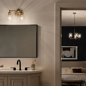 Lampă de perete Kichler KL-WINSLOW-2W-NBR WINSLOW 2xE27/60W/230V alamă