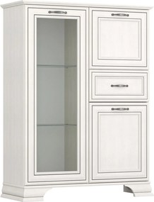 Vitrina TIFFANY II, grej, PAL, 94x37x125 cm