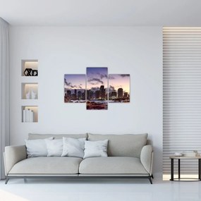 Tablou cu - metropolă cu zgârăie nori (90x60 cm)