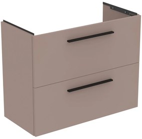 Dulap baza lavoar, 80x38x63 cm, 2 sertare, bej mat Gri-Bej