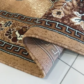 Covor maro pentru living în stil vintage Lăţime: 200 cm | Lungime: 300 cm