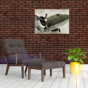 Tablou - Avion vechi cu elice (70x50 cm)