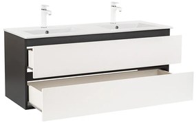 Mobilier complet de baie Vario Forte 120 antracit-alb