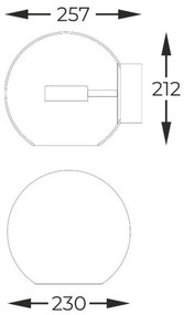 Aplică LED Zuma Line W0428-01D-L4AC ENCELADUS LED/5W/230V auriu