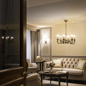 Lustră pe lanț Brilagi CLASSIC 6xE14/60W/230V alamă