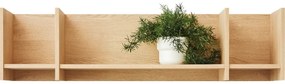 Polita de perete TISANE DUO 120x25 cm, stejar biscuit
