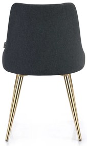 Scaun de sufragerie Culoare gri inchis, BECKERTI