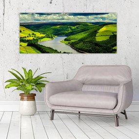 Tablou - Peisaj verde (120x50 cm)