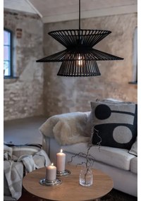 Lustră pe cablu Markslöjd 108784 DUPLICI 1xE27/40W/230V negru/bambus