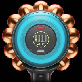 Aspirator vertical Dyson V16 Piston Animal 492963-01, 315AW, 900W, 1.3L, 70 min, CleanCompaktor™, Hyperdymium™, MyDyson™, HEPA, LCD, Negru/Cupru