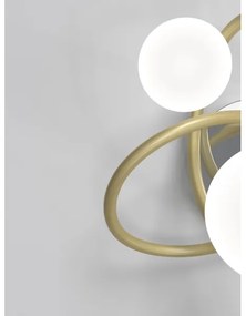 Aplică LED NANCY Wofi 4014-201 2xG9/3,5W/230V auriu/alb