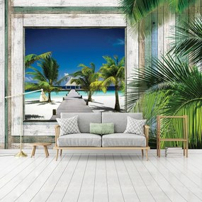 Fototapet - Plajă, mare, nisip (152,5x104 cm)