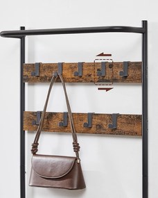 Perete de hol TAYLOR cu dulap pentru pantofi 180x64 cm, maro rustic