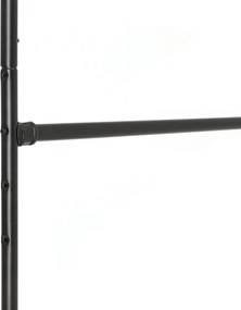 Raft de haine multifunctional negru pe roti RALVO