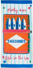Prosop de plajă din bumbac 76x160 cm Sardines – Catherine Lansfield