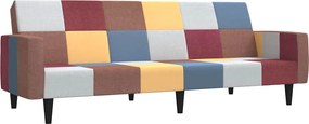 vidaXL Canapea extensibilă cu 2 locuri, material textil