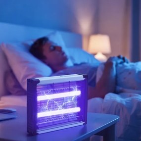 Brilagi - Capcană electrică LED UV pentru insecte, 2 x LED, 5 W, 230 V, acoperire 70 m²